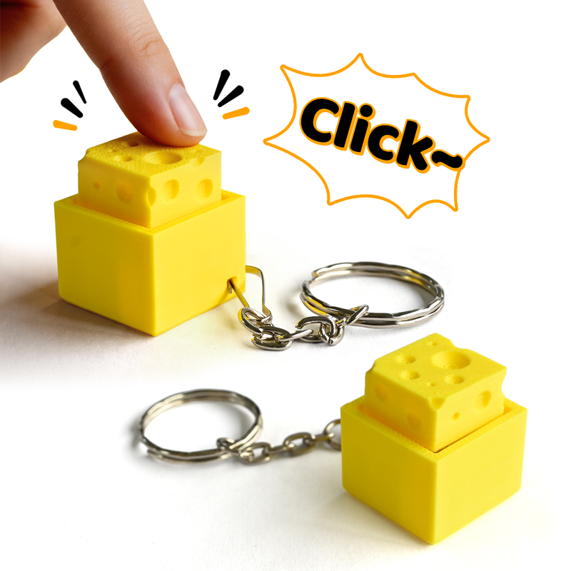3D Printing Yourself - Drukowany w 3D serowy brelok do