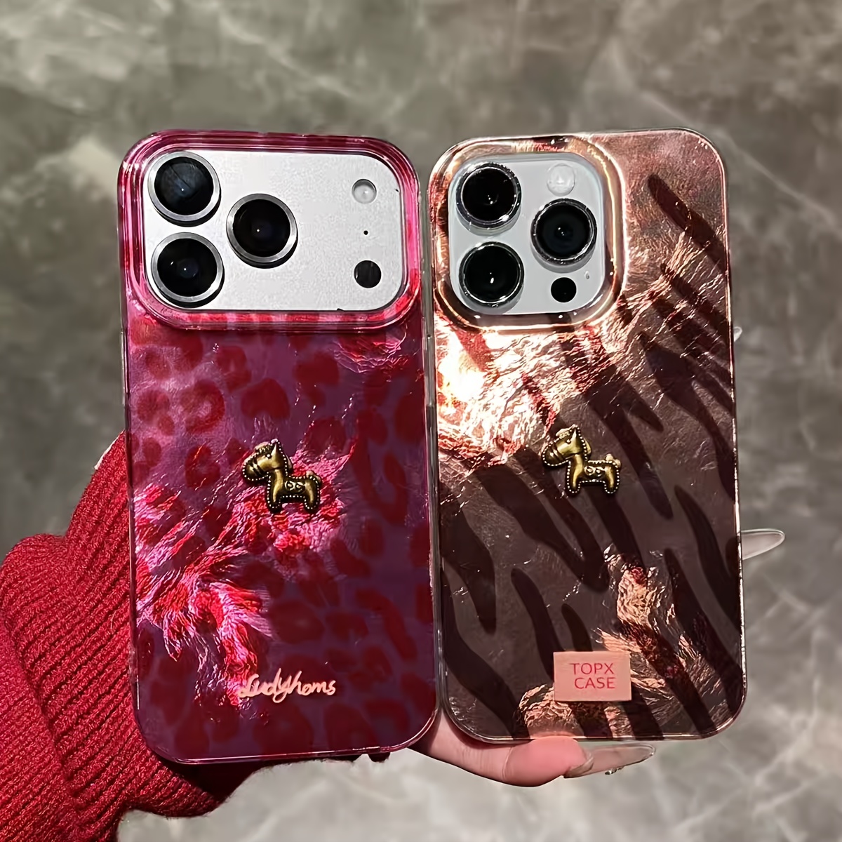 3D Printing Case - Zaawansowany wzór w panterkę z trójwymiarowym