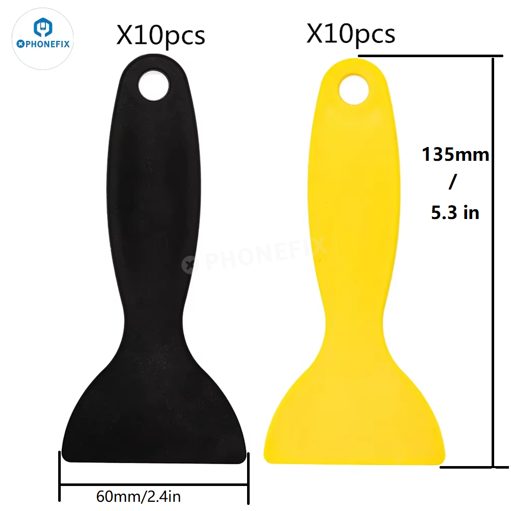 Print Removal Spatula - 10 sztuk 6 cm plastikowych skrobaków