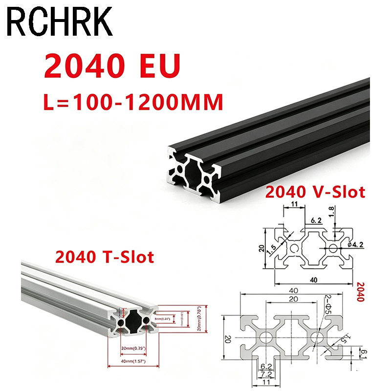 V Slot Aluminum Extrusion - 1 szt. Profil aluminiowy 2040 V/T-Slot,
