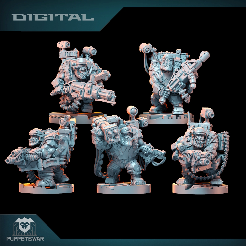 3D Printing Yourself - Orc Ultimate Badasses Squad, figurka z