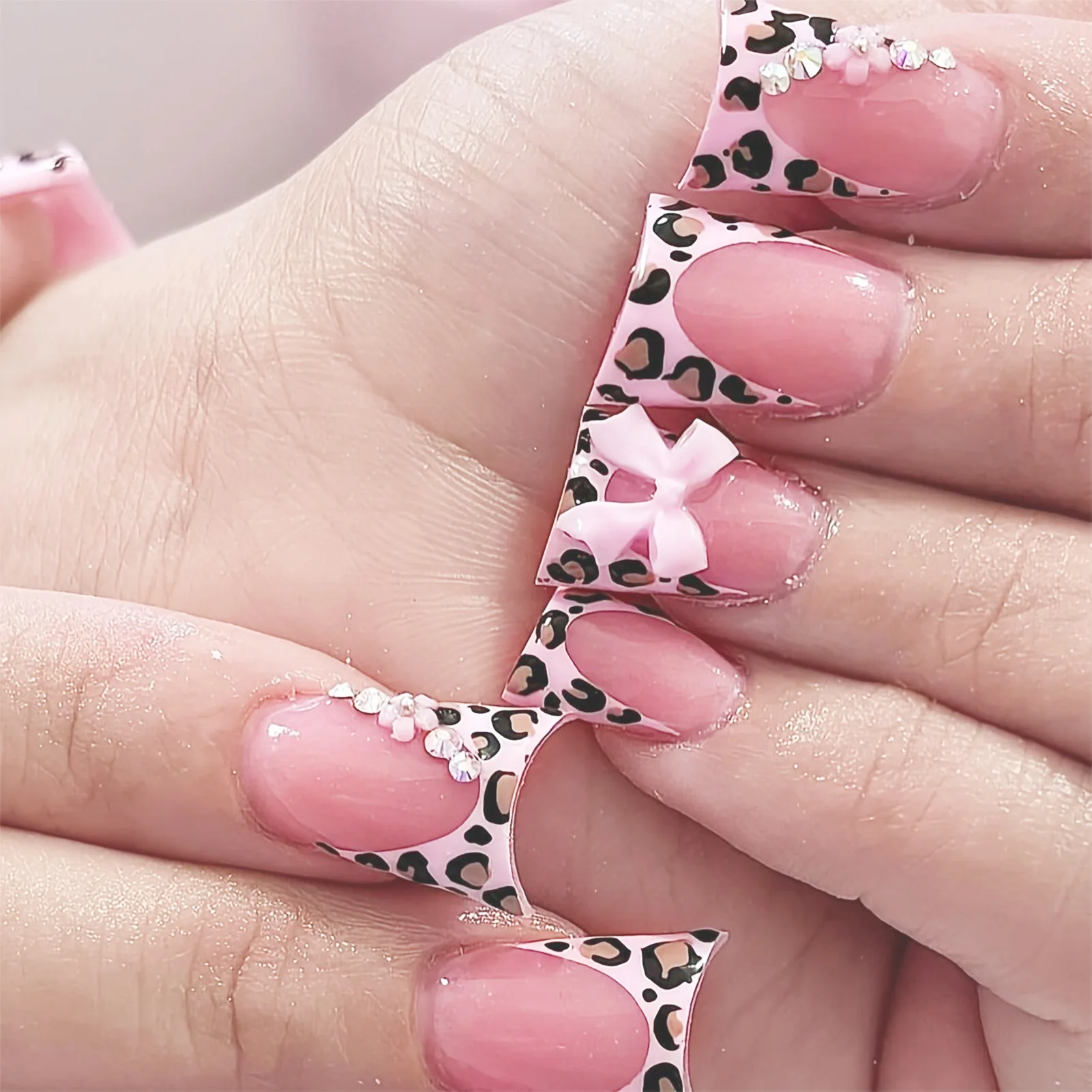 3D Printing Nails - 24 szt. Krótkie sztuczne paznokcie typu