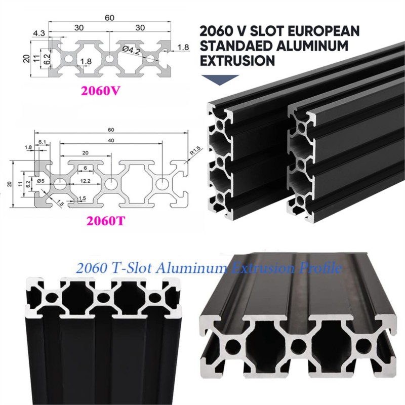 1 szt. Czarny Profil Aluminiow – V Slot Aluminum Extrusion recenzja i cena