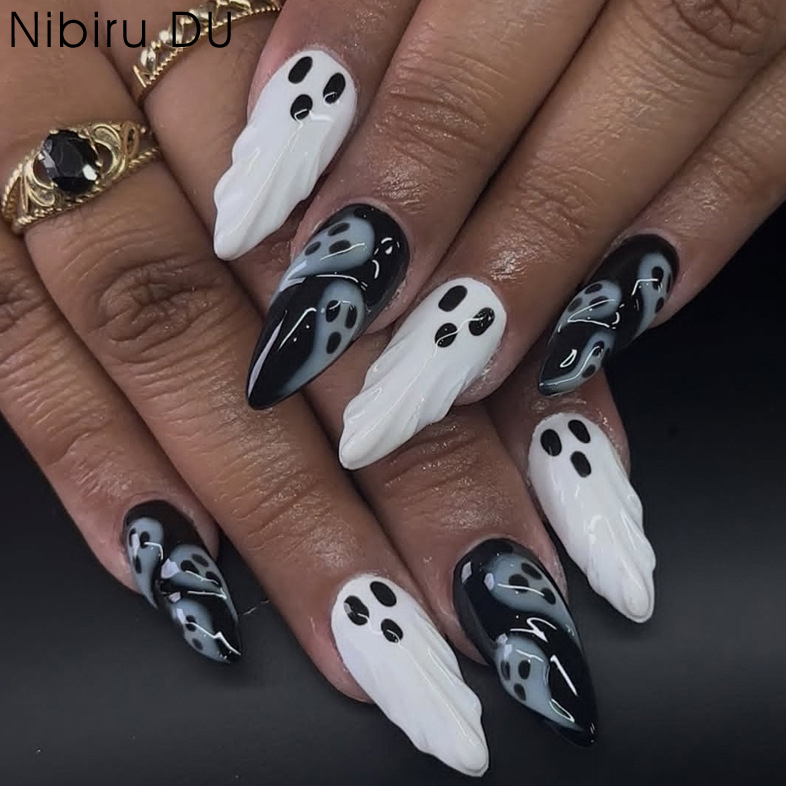 30 szt. Halloweenowe paznokcie – 3D Printing Nails recenzja i cena