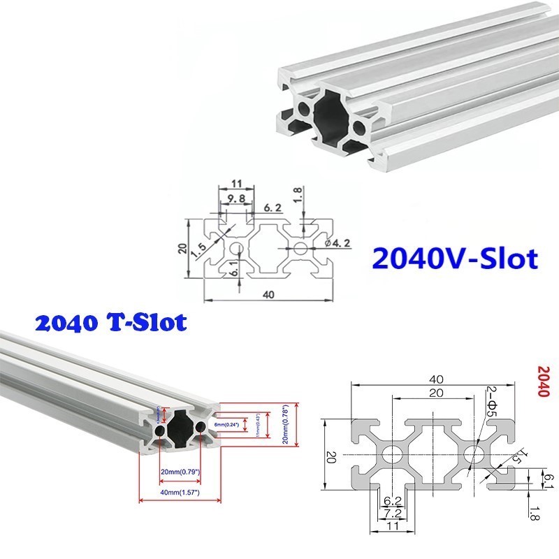 1 szt. Profil aluminiowy 2040  – V Slot Aluminum Extrusion recenzja i cena