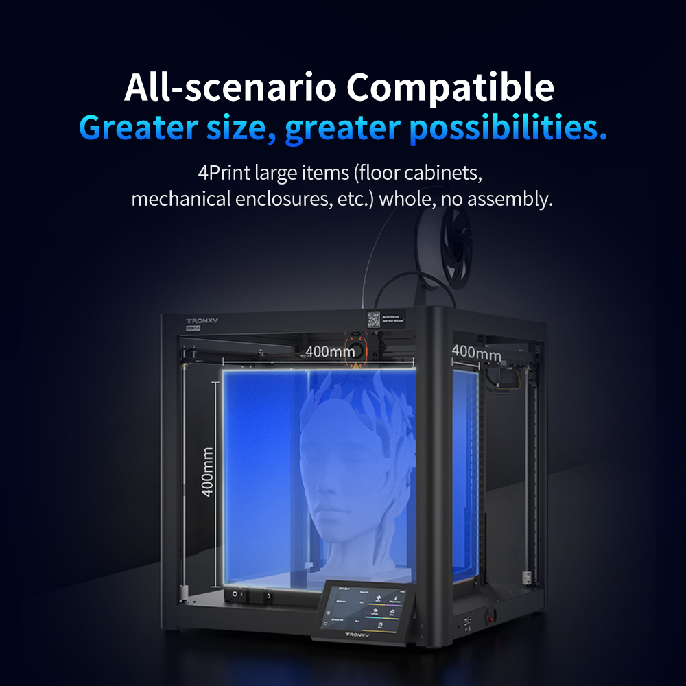 Drukarka 3D Tronxy VEHO 4 o wy – 3D Printing Klipper recenzja i cena
