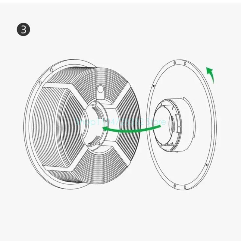 Czarny uchwyt na filament, wie – 3D Printing High Temperature Materials recenzja i cena