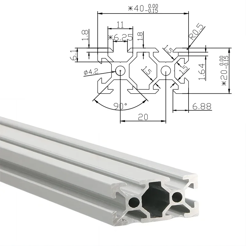 2 szt. 2040 V-slot aluminiowe  – V Slot Aluminum Extrusion recenzja i cena
