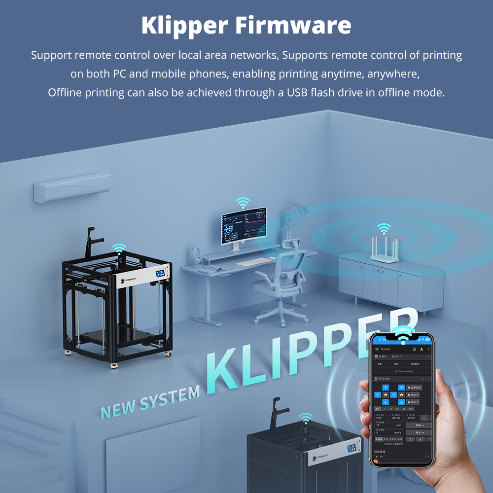 Drukarka 3D TRONXY VEHO 500 Pr – 3D Printing Klipper recenzja i cena