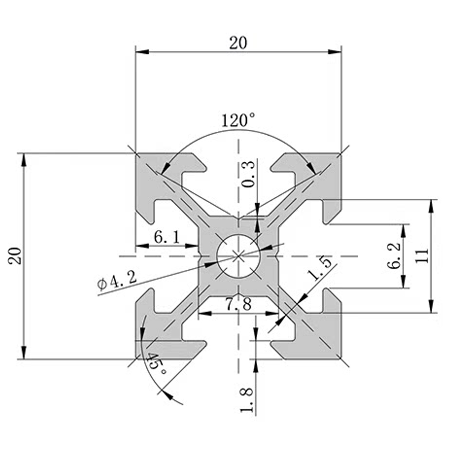4 szt. Profil aluminiowy V-Slo – V Slot Aluminum Extrusion recenzja i cena