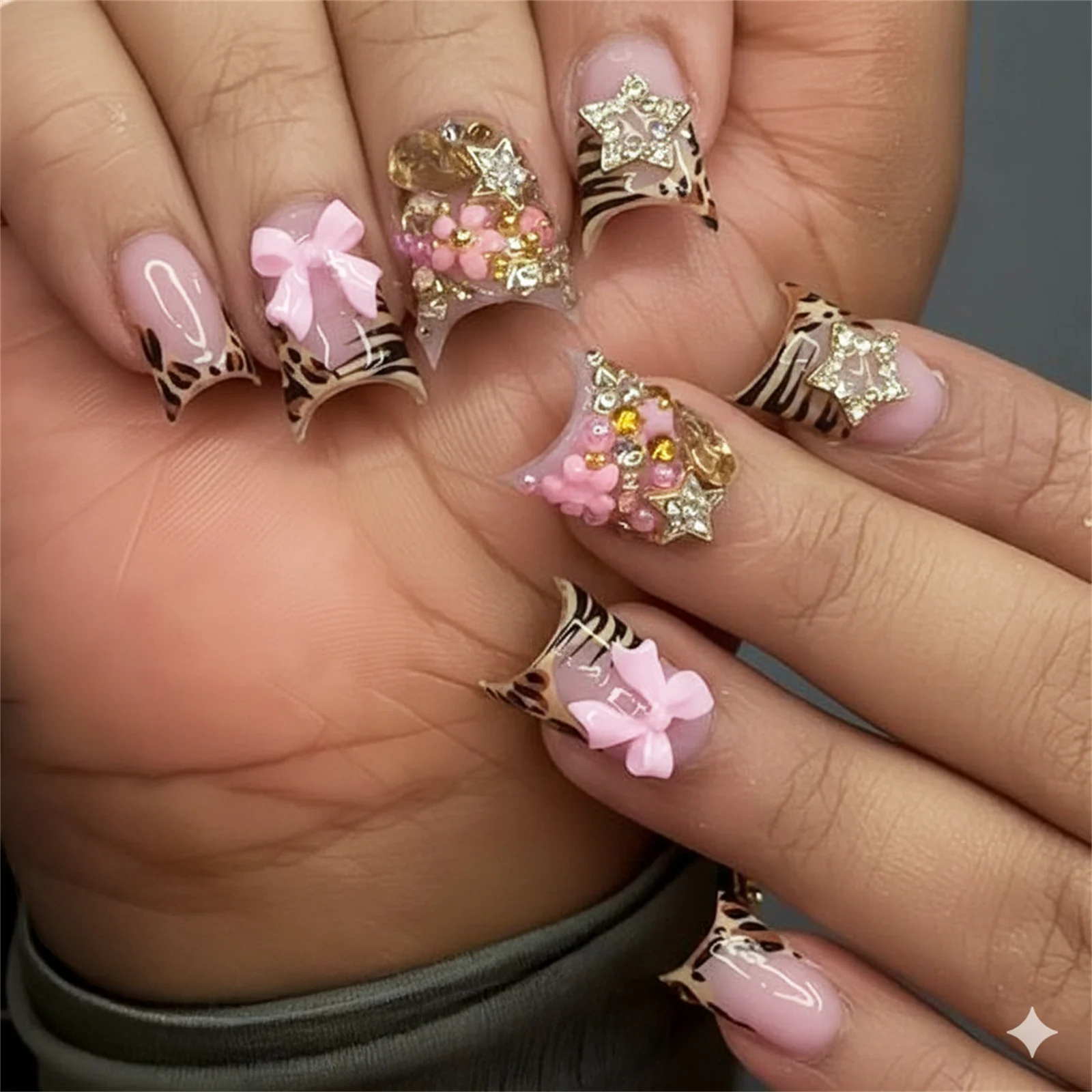 24 szt. Krótkie sztuczne pazno – 3D Printing Nails recenzja i cena